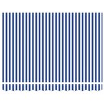 vidaXL Toile de rechange pour auvent Bleu et Blanc 280 x 195 cm