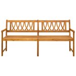 vidaXL Banc extérieur Naturel 180 x 55 5 x 90 cm Bois d'Acacia Massif
