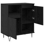 vidaXL Buffets 2 Pièces Chêne noir 120 x 35 x 70 cm Bois d'ingénierie
