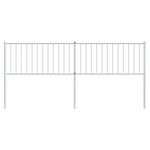 vidaXL Tête de lit métal blanc 193 cm