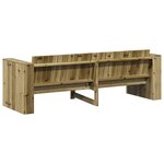 vidaXL Canapé de jardin Vert 185.5 x 60 x 62 cm Pin imprégné