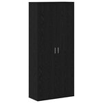 vidaXL Buffet Chêne noir 80 x 35 x 180 cm Bois d'ingénierie