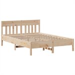 vidaXL Cadre de lit sans matelas 150x200 cm bois de pin massif