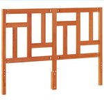 vidaXL Tête de lit cire marron 140 cm bois massif de pin