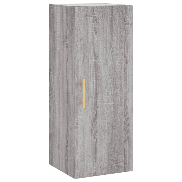 vidaXL Armoire murale sonoma gris 34 5x34x90 cm