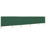 vidaXL Paravent 5 panneaux Tissu 600 x 80 cm Vert