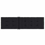 vidaXL Coussin de chaise longue motif à carreaux noir tissu oxford