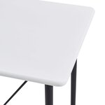 vidaXL Table de bar Blanc 120x60x110 cm MDF