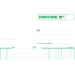 Manifold factures 210 x 148 mm avec tva 50 feuillets dupli exacompta