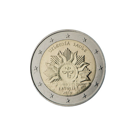 Lettonie 2019 - 2 euro commémorative soleil levant