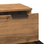 vidaXL Buffets 2 Pièces chêne artisanal 30x30x70 cm bois d'ingénierie