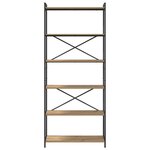 vidaXL Bibliothèque chêne artisanal 80 x 30 x 188 cm Bois d'ingénierie