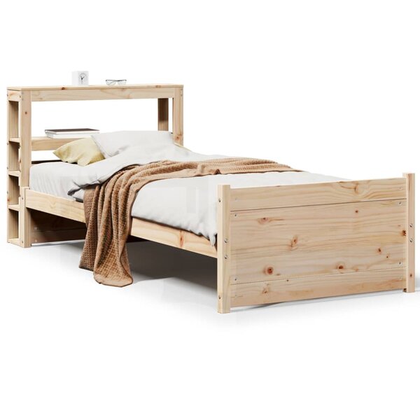 vidaXL Cadre de lit avec tête de lit sans matelas 90x200 cm