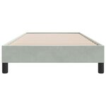 vidaXL Cadre de lit sans matelas gris clair 80x220 cm velours