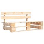 vidaXL Salon de jardin palette 6Pièces avec coussins bois de pin imprégné