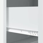 vidaXL Armoire à tiroirs Blanc 66 x 34 5 x 87 cm Bois d'ingénierie