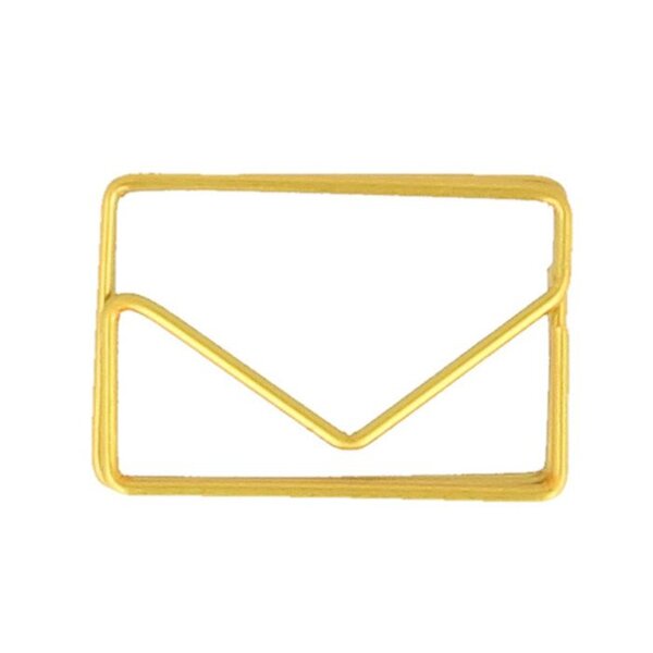 6 trombones enveloppes dorés 3 x 2 cm