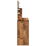 vidaXL Coiffeuse avec LED vieux bois 86 5x35x136 cm