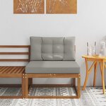 vidaXL Sofa de milieu extérieur Naturel