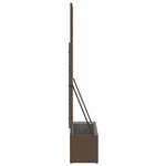 vidaXL Cache-pot de jardin Marron 105 x 30 x 170 cm Métal