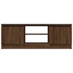 vidaXL Meuble TV avec porte Chêne marron 102x30x36 cm