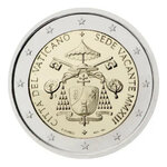 2 euros commémorative Vatican 2013 - Siège Vacant en coffret BU.
