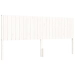 vidaXL Cadre de lit sans matelas blanc 200x200 cm bois massif de pin