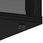 vidaXL Buffet avec tiroir Chêne noir 30 5 x 27 x 84 5 cm
