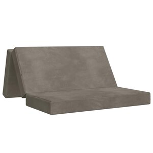 vidaXL Canapé-lit pliable 200 x 67 x 45 cm Gris clair