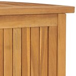 vidaXL Boîte de jardin 114x50x58 cm Bois massif de teck