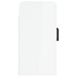 vidaXL Armoire murale Blanc brillant 60x31x60 cm Bois d'ingénierie