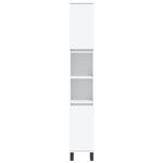 vidaXL Ensemble de meubles salle de bain 3 Pièces blanc bois d'ingénierie