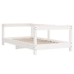 vidaXL Cadre de lit pour enfant blanc 70x140 cm bois de pin massif