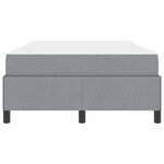 vidaXL Lit à ressorts Gris clair 120 x 200 cm tissu