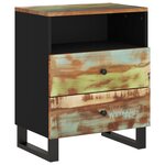 vidaXL Table de chevet 50x33x62cm Bois de récupération et d'ingénierie