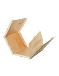 (lot  6 caisses) caisse bois contreplaqué mussy® - paquet de 6 645 x 295 x 295mm