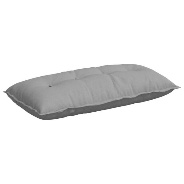 vidaXL Coussin de Dos Gris nuage 100 x 19 x 50 cm tissu
