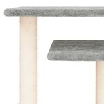 vidaXL Arbres à chat avec plates-formes gris clair 62 5 cm