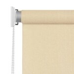 vidaXL Store roulant d'extérieur Crème 80x140 cm PEHD
