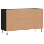 vidaXL Armoire à chaussures Noir 102x36x60 cm Bois d'ingénierie