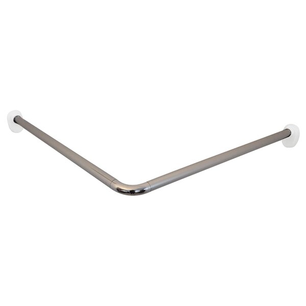 RIDDER Tringle de rideau de douche d'angle Chrome 80x80x2 5 cm