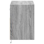 vidaXL Meuble TV mural avec lumières LED sonoma gris 80x31x45 cm