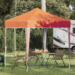 vidaXL Tente de fête pop-up 195 x 195 x 245 cm Orange Tissu Oxford