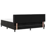 Lit coffre avec matelas vidaXL Noir 180x200 cm Velours