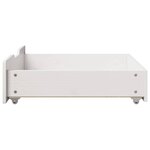 vidaXL Tiroirs sous le lit 2 Pièces blanc 75x55x17 cm bois de pin massif