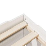 vidaXL Cadre de lit sans matelas empilable blanc 80x200 cm bois massif