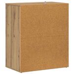 vidaXL Armoire à chaussures chêne artisanal bois d'ingénierie