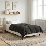 vidaXL Duvet complet toute l'année Anthracite 155 x 220 cm Microfibre