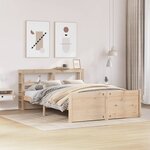 vidaXL Cadre de lit avec tête de lit sans matelas 160x200 cm