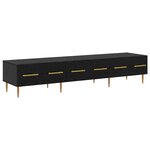 vidaXL Meuble TV Chêne noir 150 x 36 x 30 cm Bois d'ingénierie
